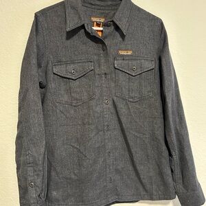 Patagonia Women’s Charcoal Denim Work Shirt Jacket - M